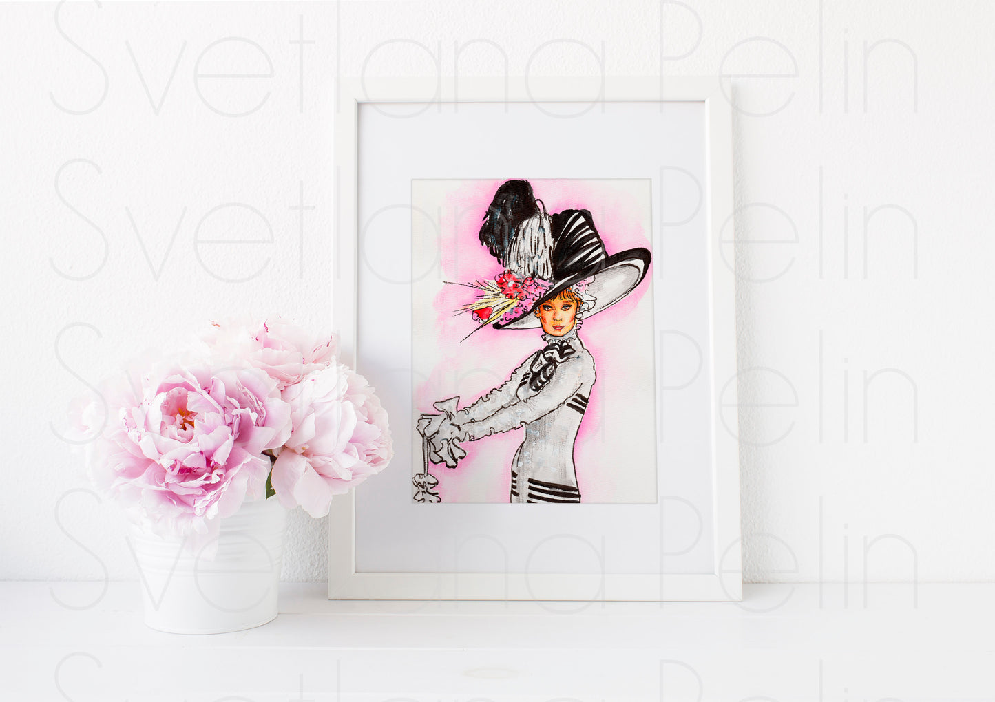 Audrey Hepburn, My Fair Lady, ART PRINT Signed by Artist