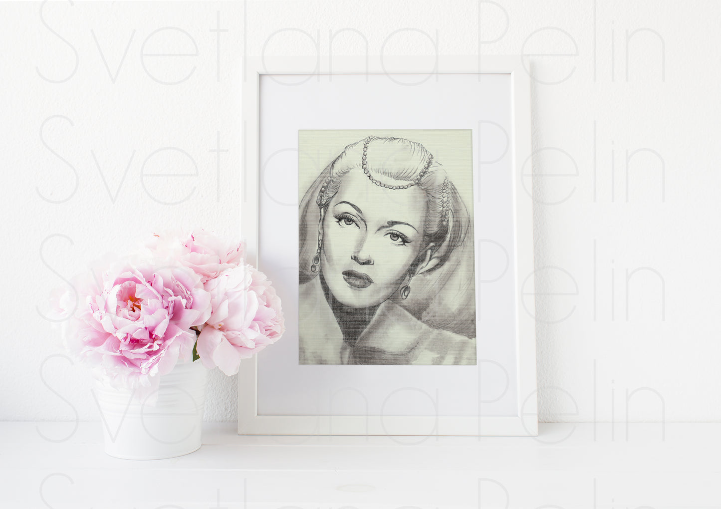 Lana Turner, ART PRINT Signed by Artist