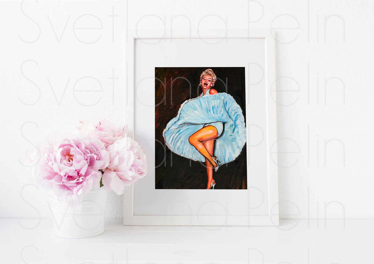 Marilyn Monroe, The Seven Year Itch, SYI, ART PRINT Signed by Artist