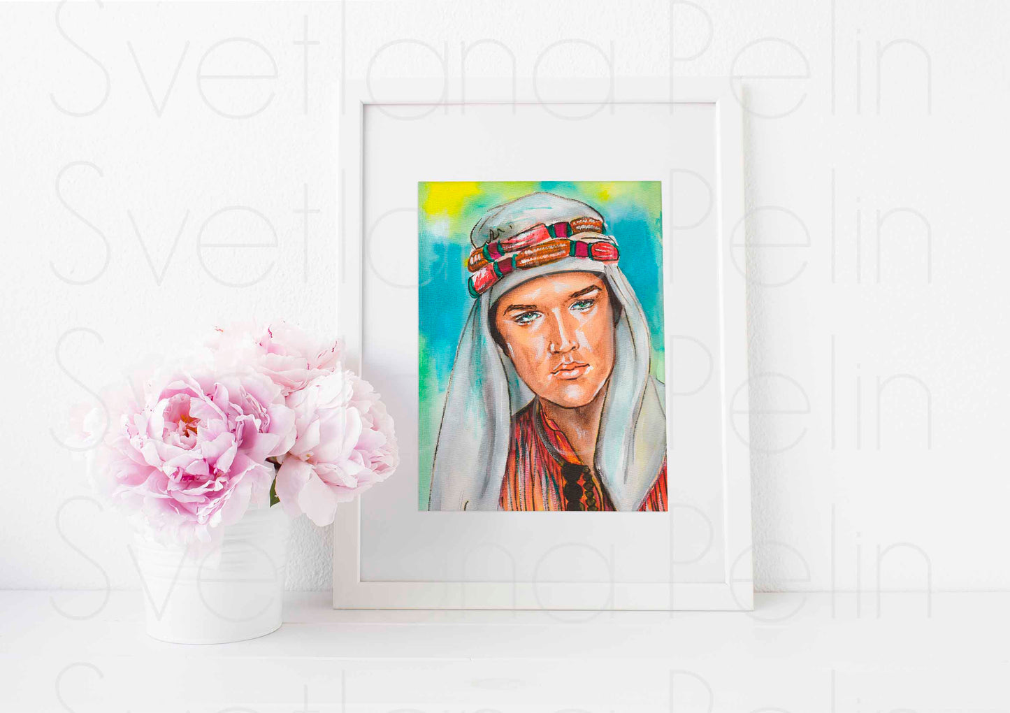 Elvis, ART PRINT Signed by Artist