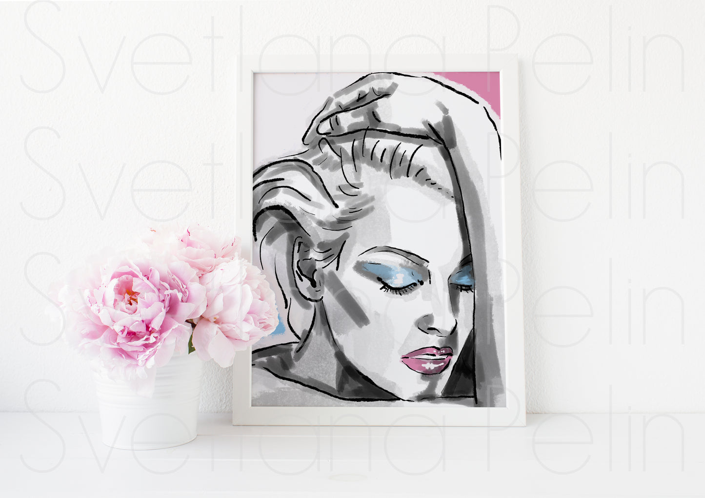 Linda Evangelista, ART PRINT Signed by Artist