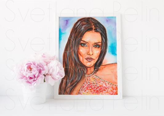 Hande Erçel, ART PRINT Signed by Artist