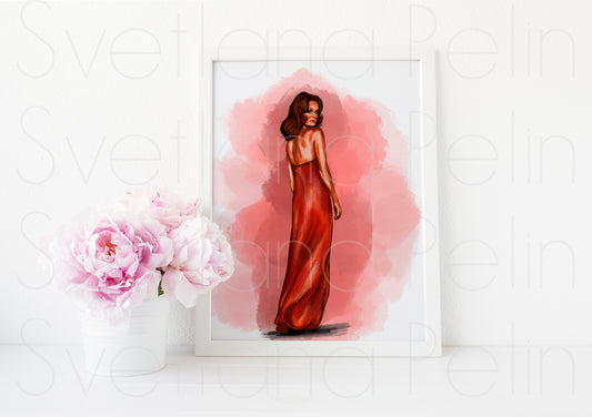 Jaclyn Smith, ART PRINT Signed by Artist