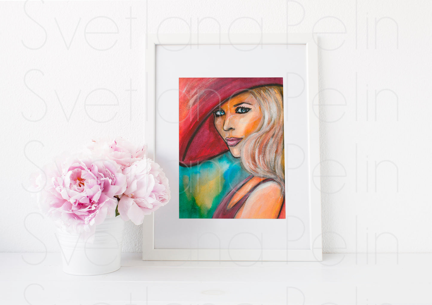 Claudia Schiffer, ART PRINT Signed by Artist