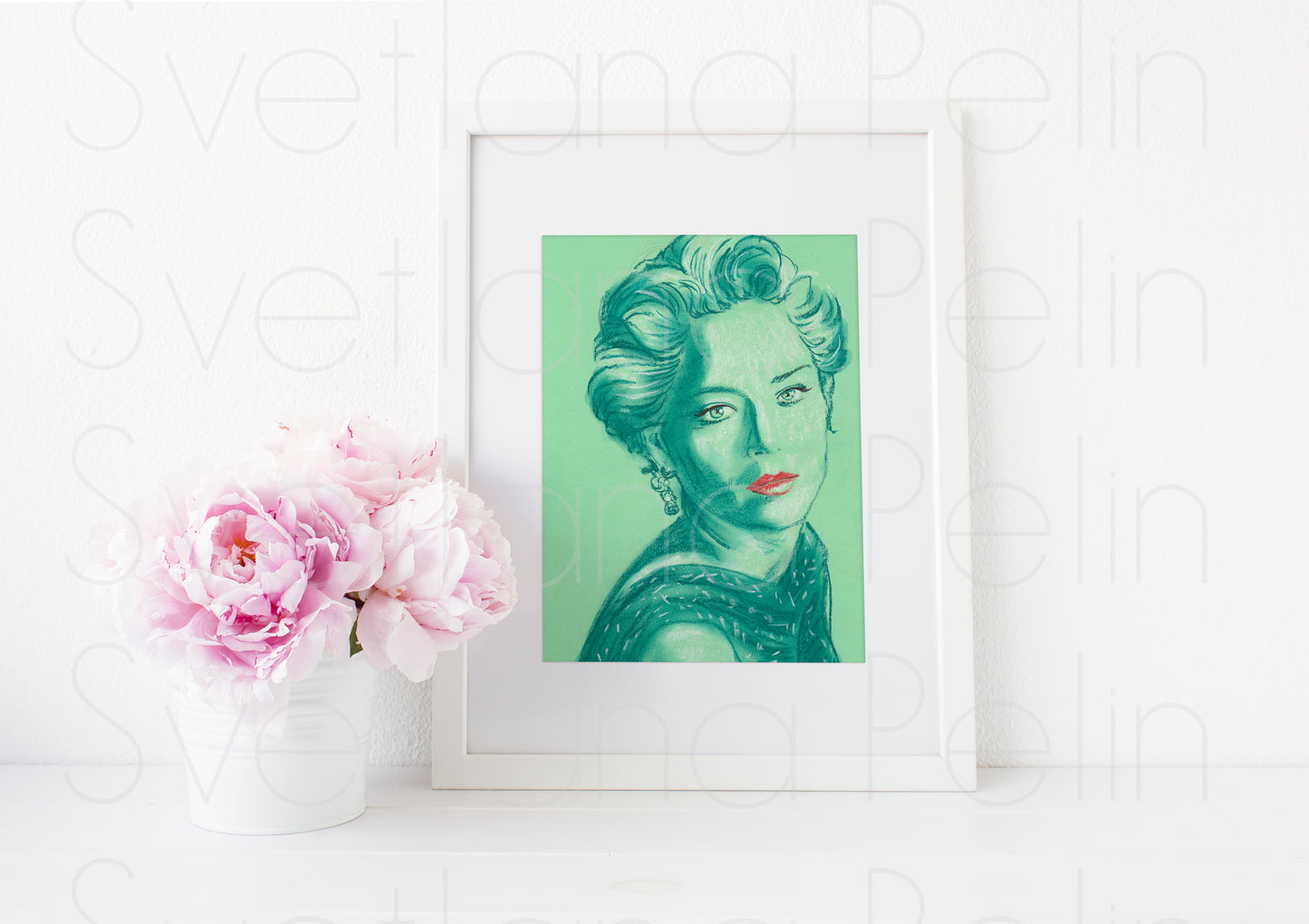 Sharon Stone, Basic Instinct, ART PRINT Signed by Artist