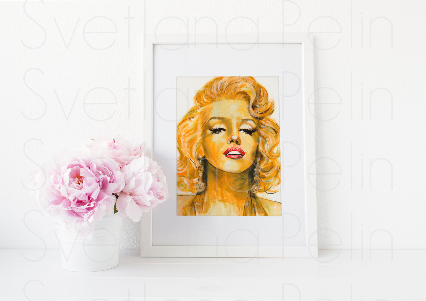 Marilyn Monroe, Gene Kornman, Gentlemen Prefer Blondes, GPB,  ART PRINT Signed by Artist