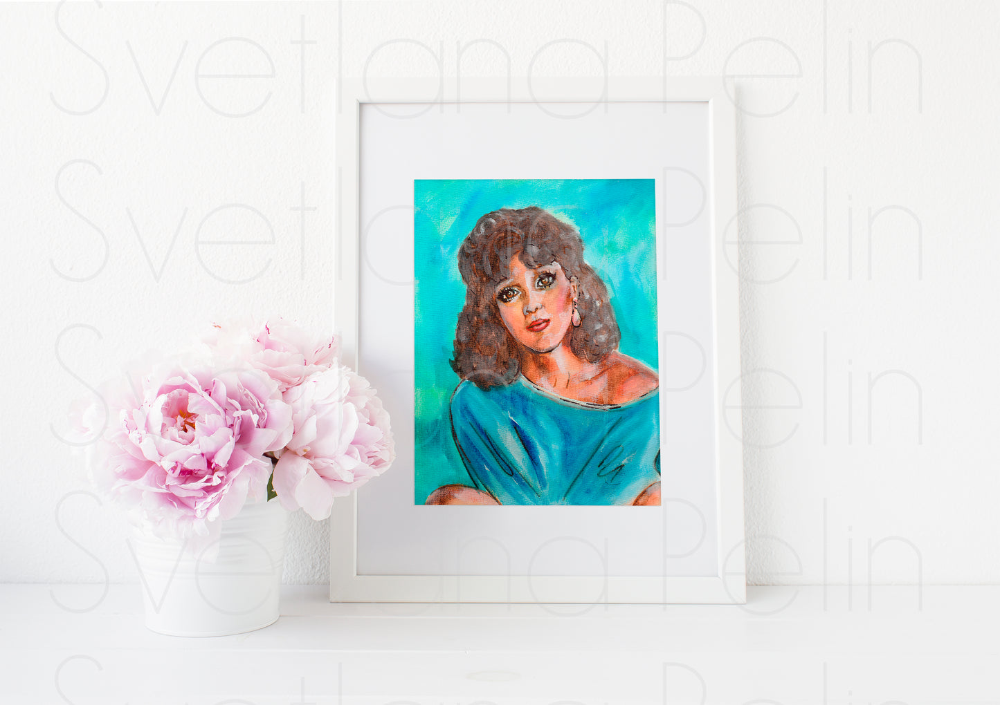 Jennifer Beals, ART PRINT Signed by Artist