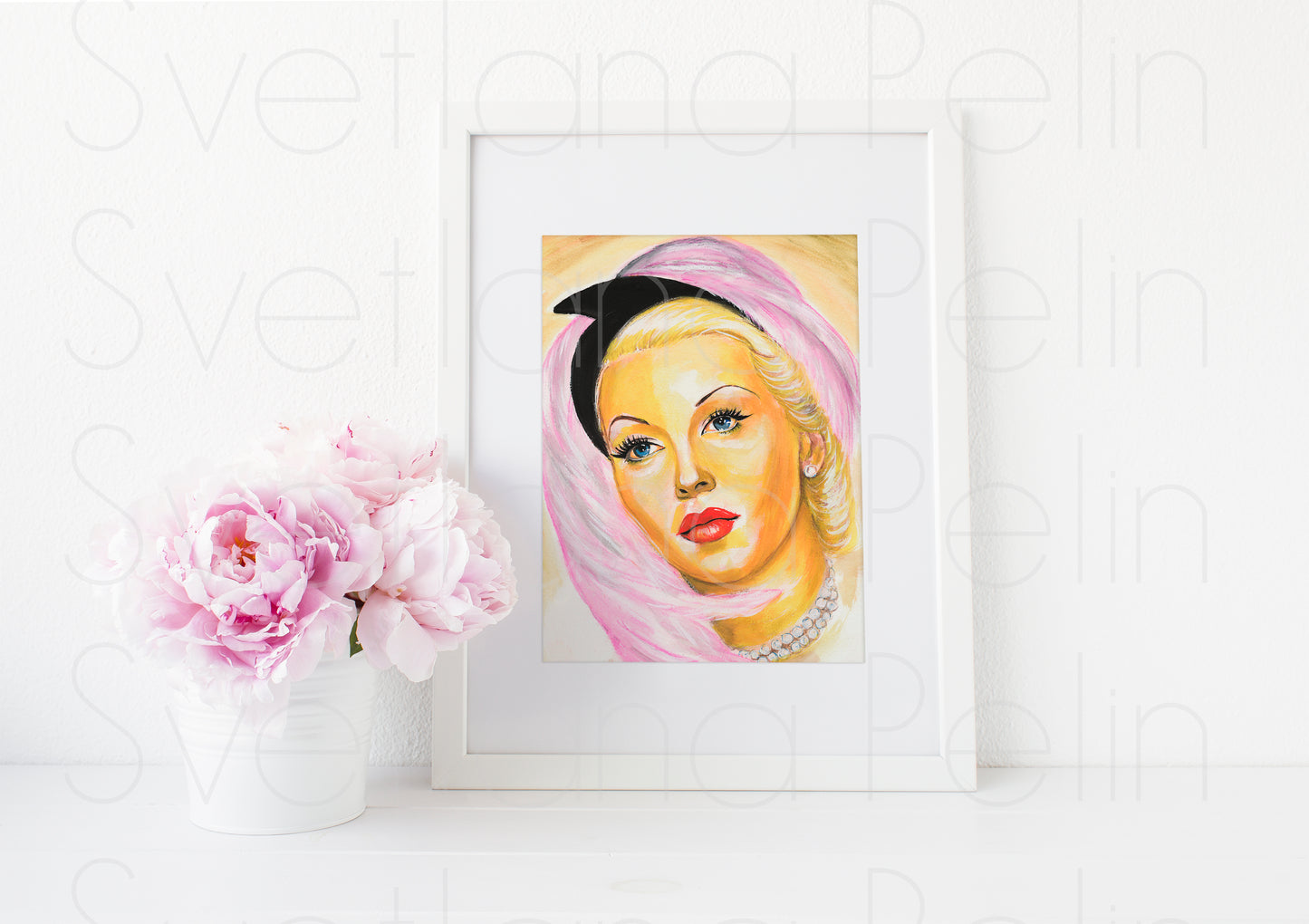 Lana Turner, ART PRINT Signed by Artist