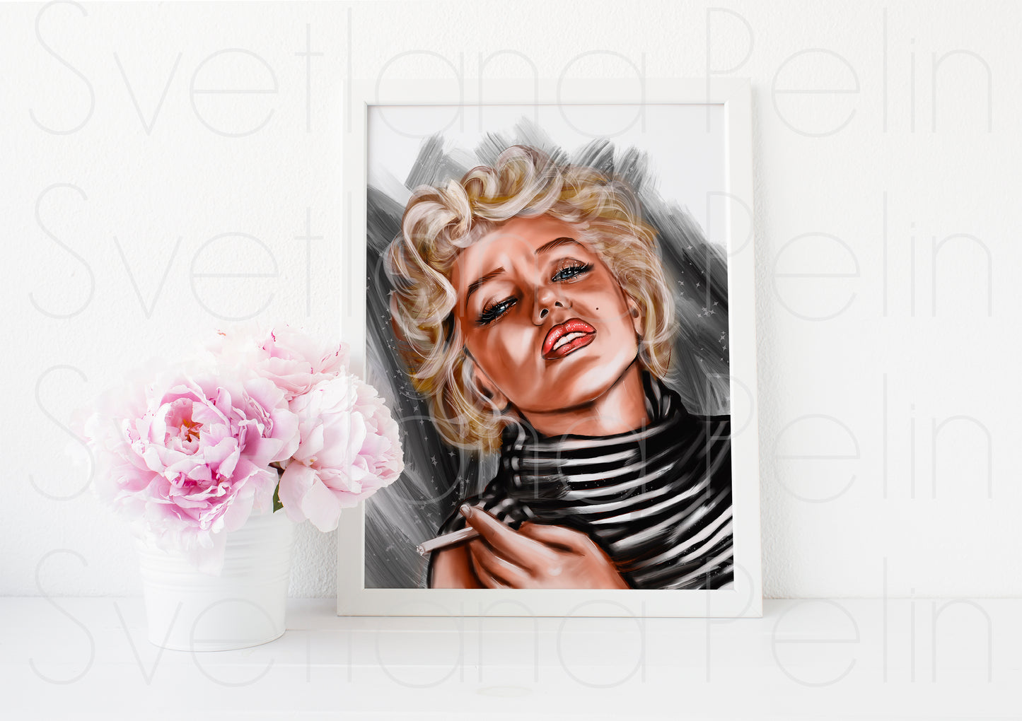 Marilyn Monroe, Ted Baron, ART PRINT Signed by Artist