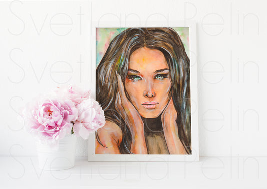 Carla, CBS, ART PRINT Signed by Artist