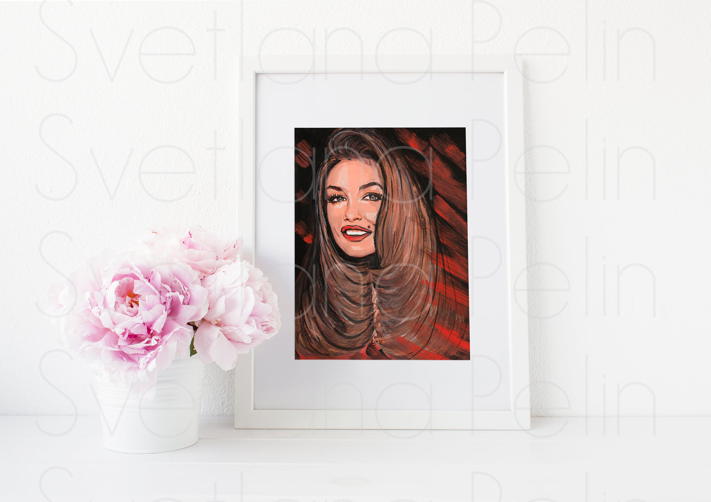 Cindy Crawford, ART PRINT Signed by Artist