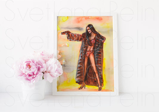 Demi Moore, ART PRINT Signed by Artist