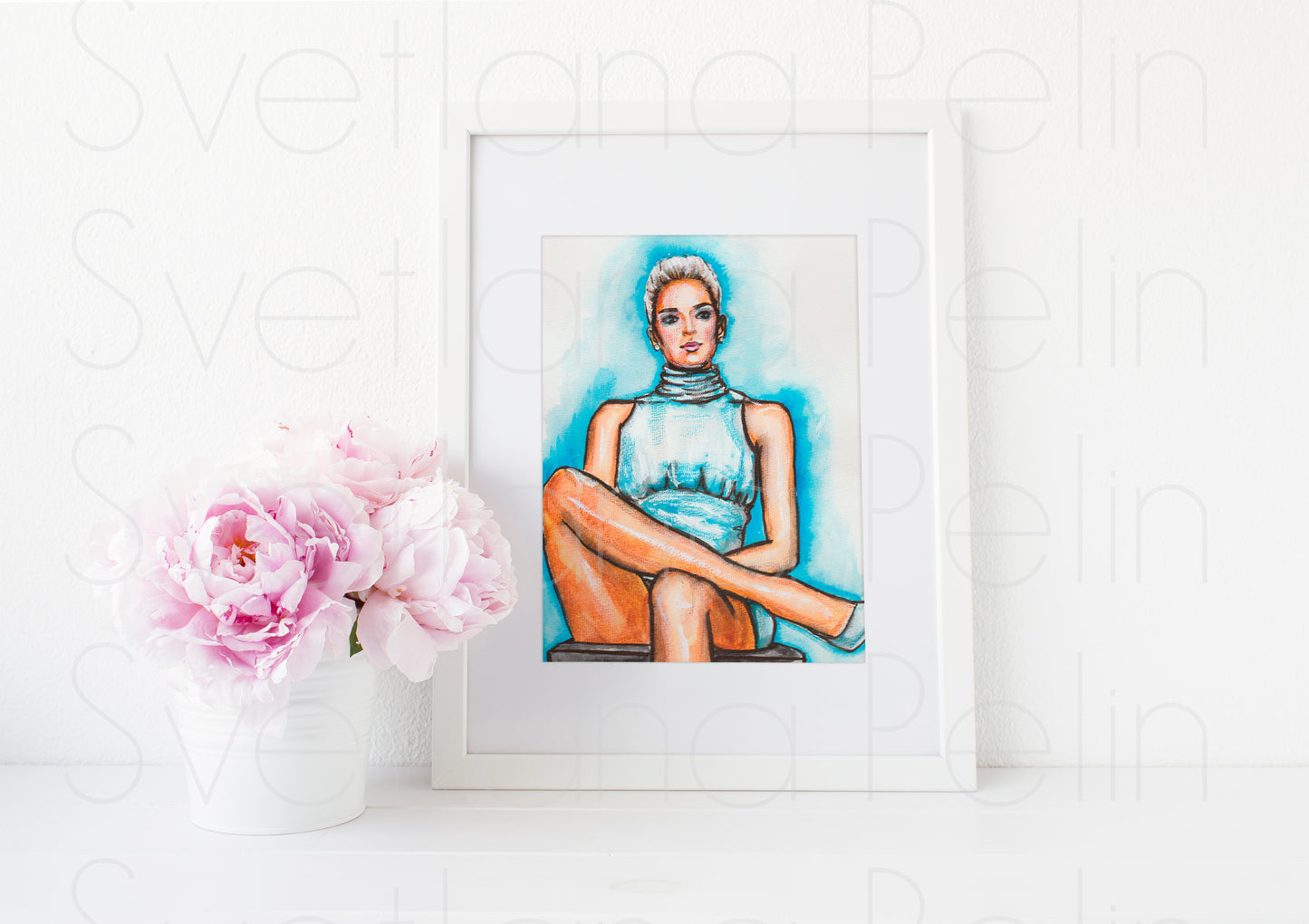Sharon Stone, Basic Instinct, ART PRINT Signed by Artist