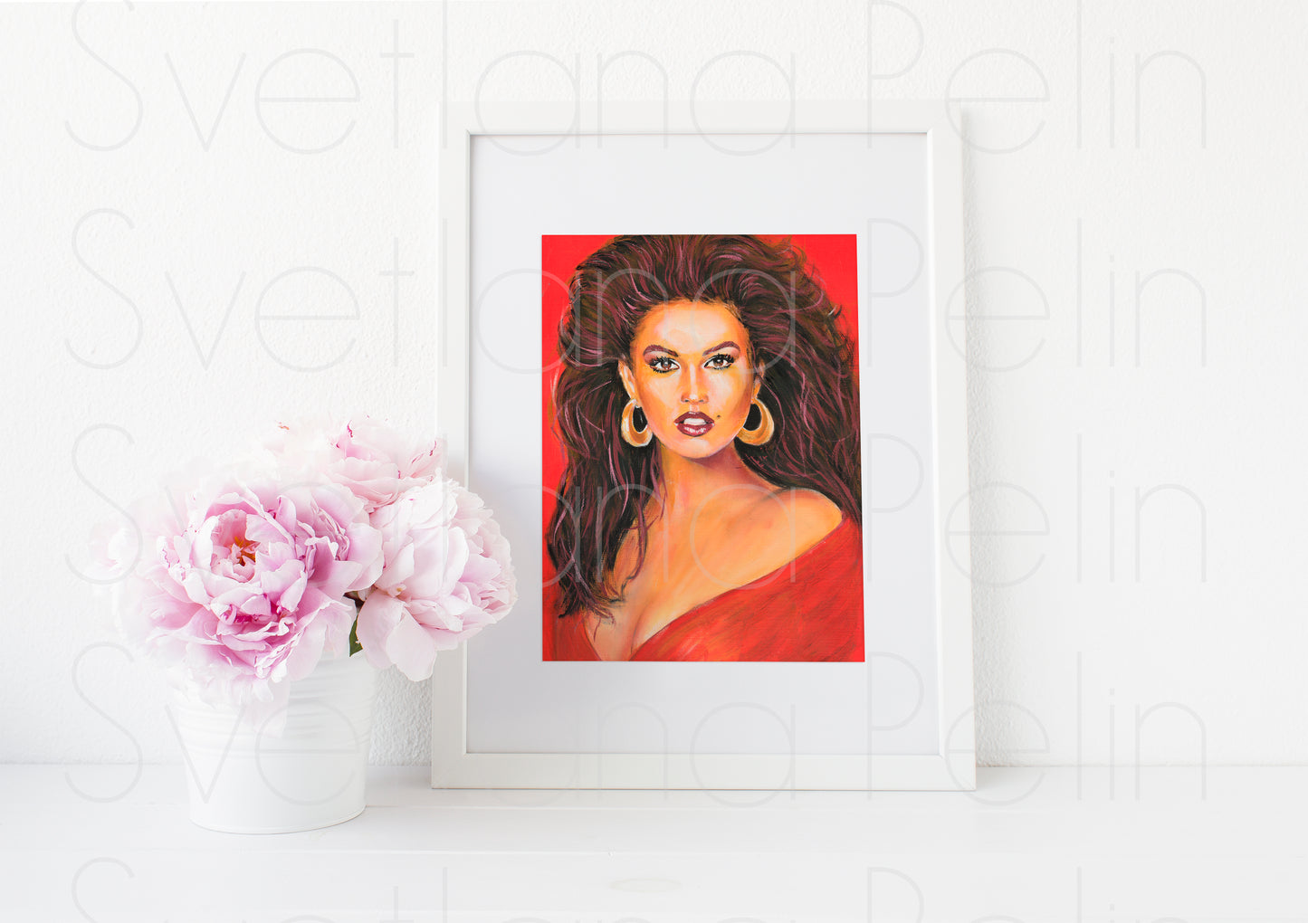 Cindy Crawford, ART PRINT Signed by Artist