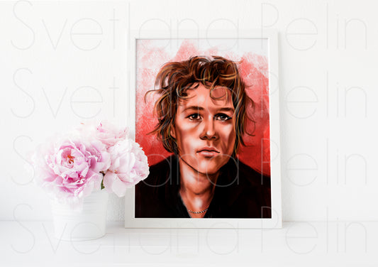 Heath Ledger, ART PRINT Signed by Artist
