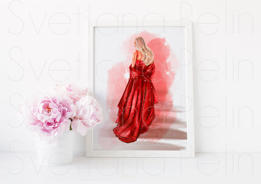 Jennifer Lawrence, ART PRINT Signed by Artist