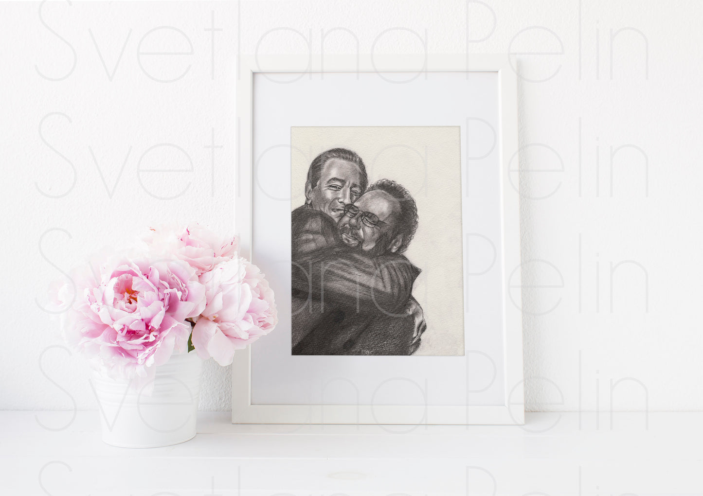 Robert De Niro, Billy Crystal, ART PRINT Signed by Artist
