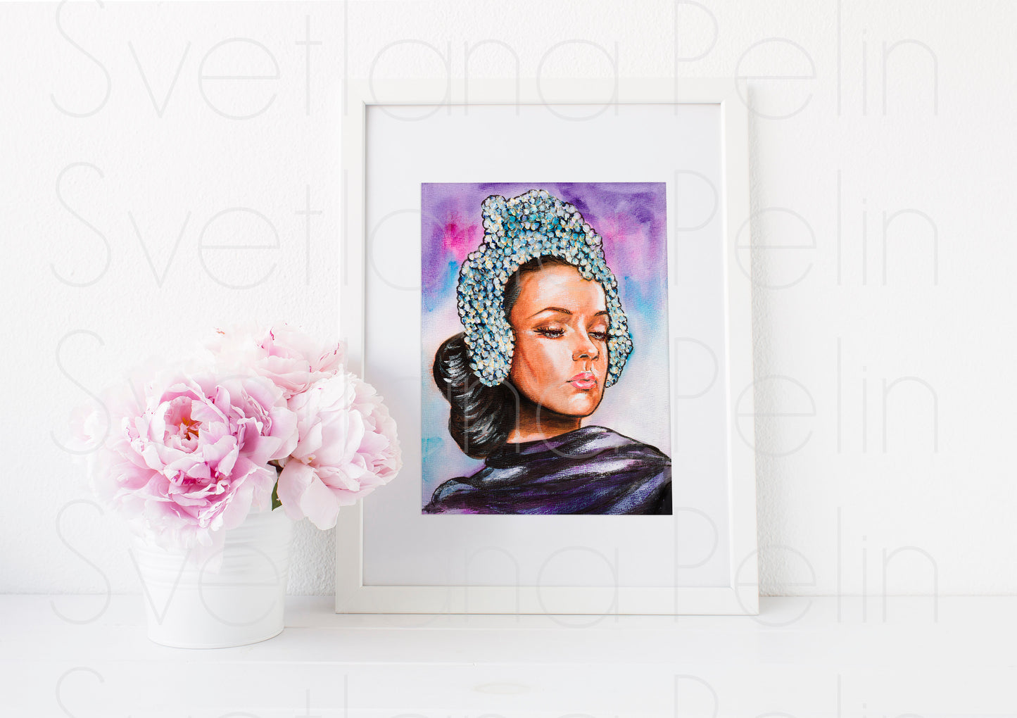 Gene Tierney, ART PRINT Signed by Artist