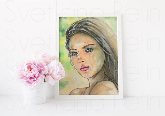 Ornella Muti, ART PRINT Signed by Artist