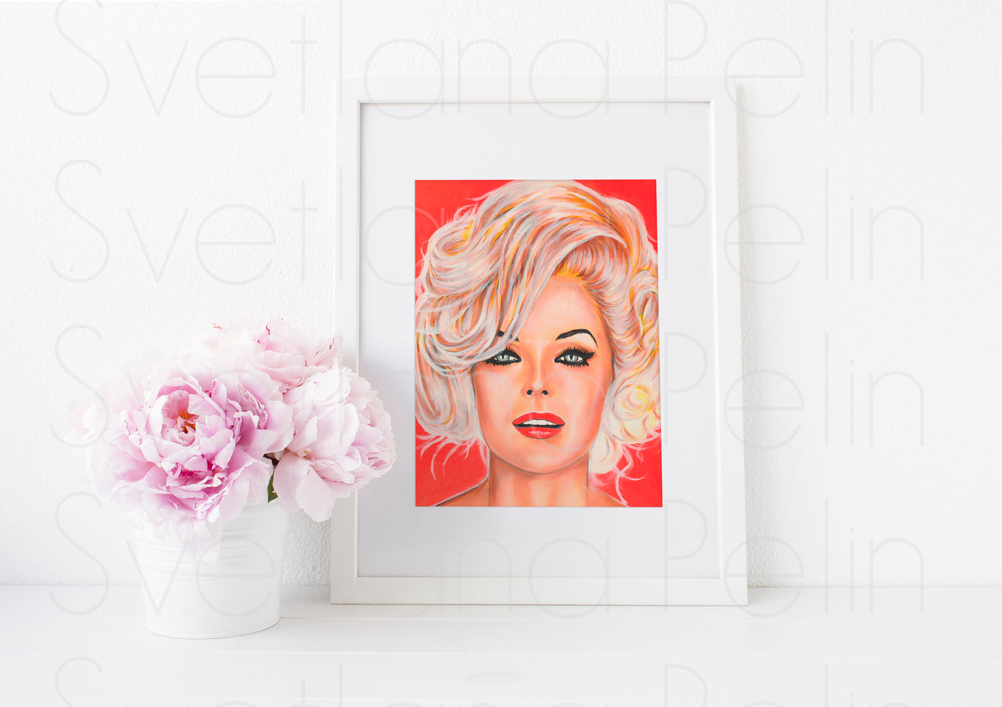 Virna Lisi, ART PRINT Signed by Artist