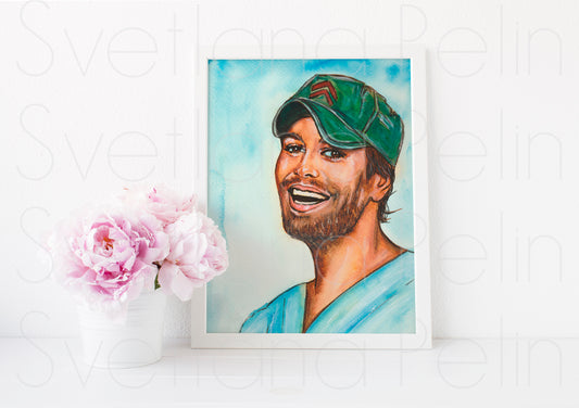 Enrique Iglesias, ART PRINT Signed by Artist