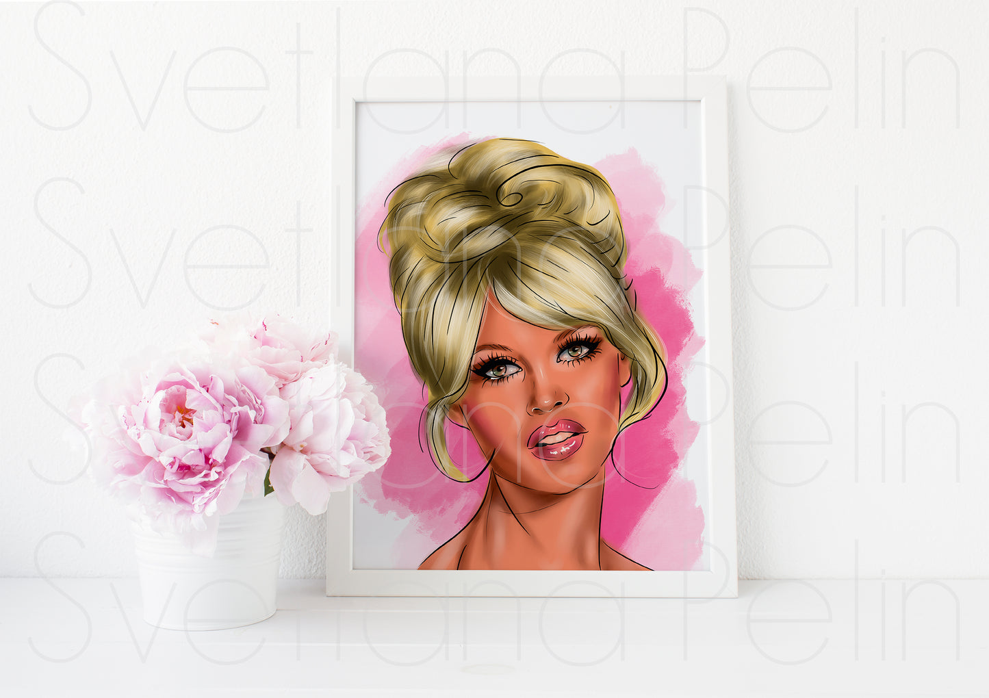 Brigitte Bardot, ART PRINT Signed by Artist