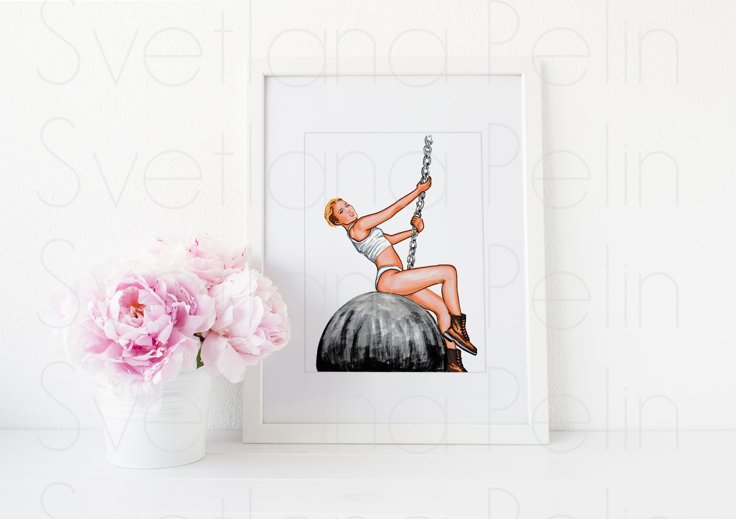 Miley, ART PRINT Signed by Artist