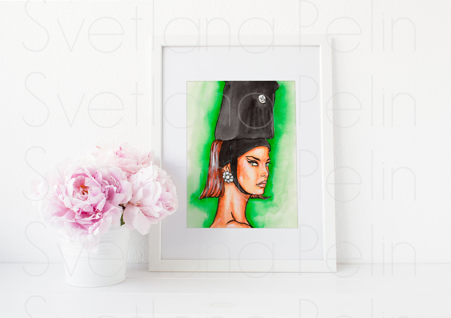 Linda Evangelista, ART PRINT Signed by Artist