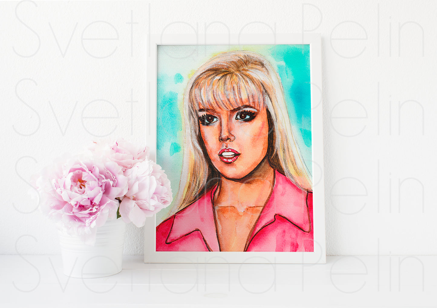 Jennie Garth, Beverly Hills, ART PRINT Signed by Artist