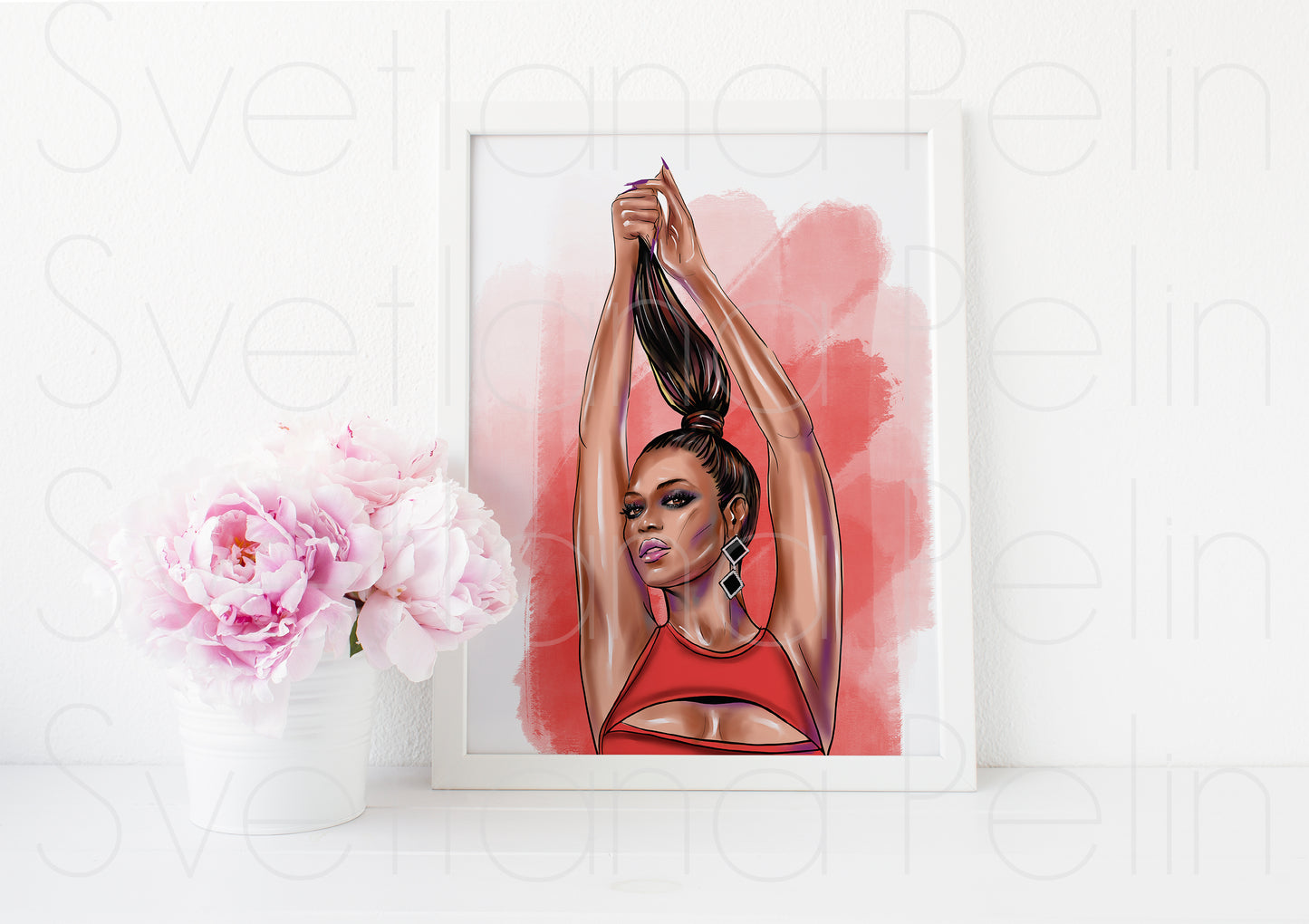 Fashion Girl, ART PRINT Signed by Artist