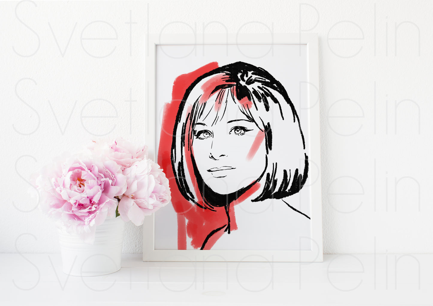 Barbra, BS, ART PRINT Signed by Artist