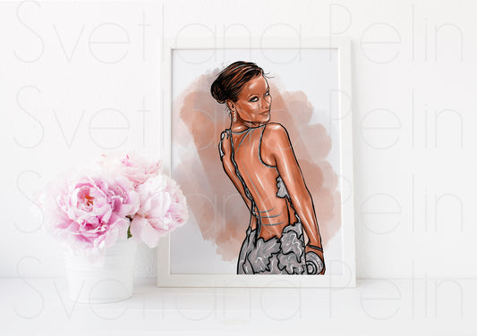 Olivia Wilde, ART PRINT Signed by Artist