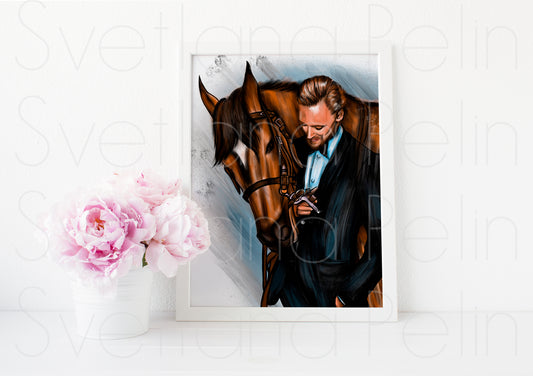 Tom Hiddleston, ART PRINT Signed by Artist