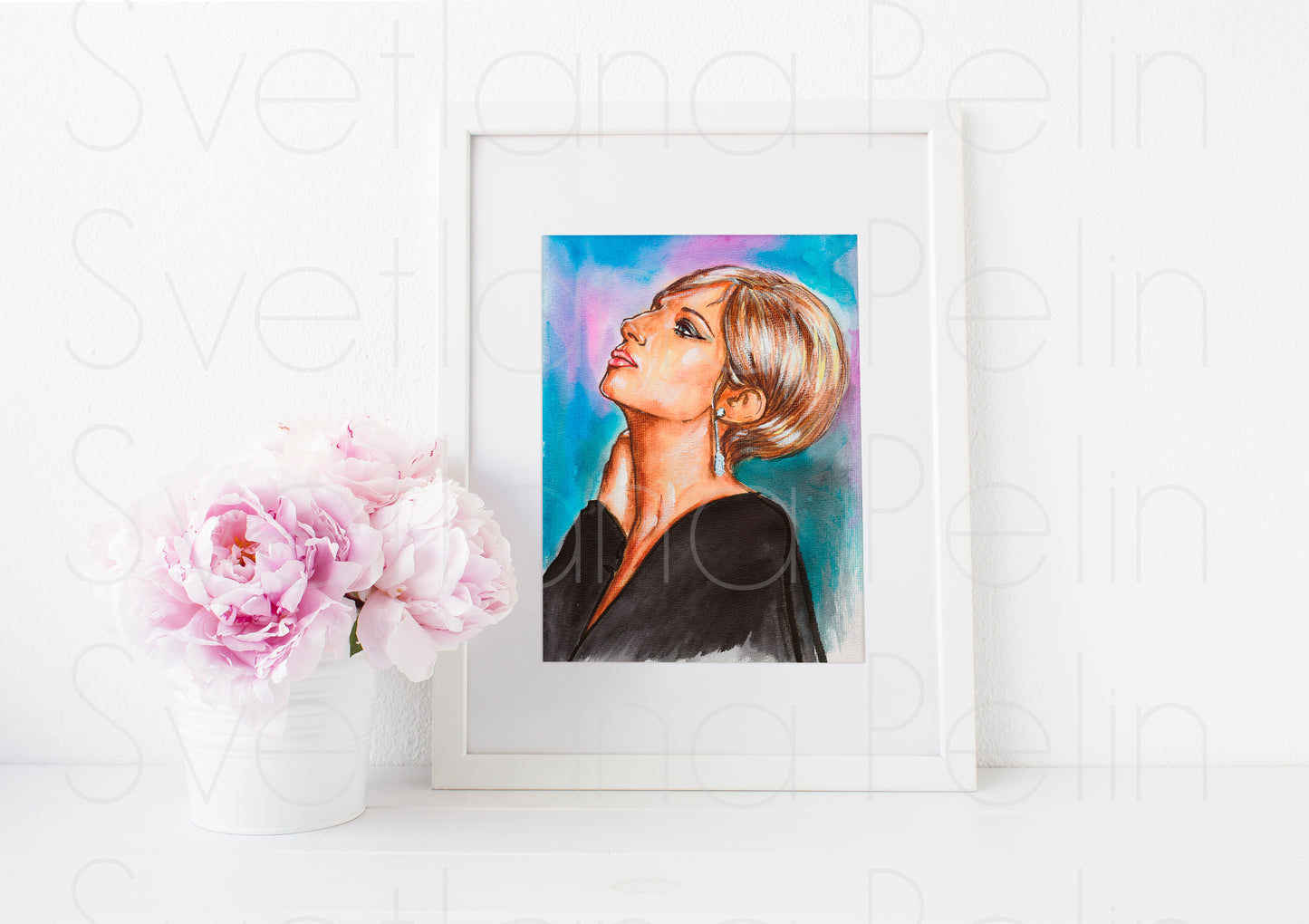 Barbra, BS,ART PRINT Signed by Artist