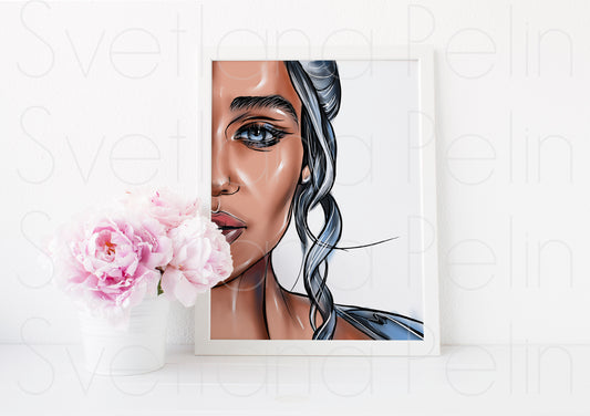Emilia Clarke, ART PRINT Signed by Artist