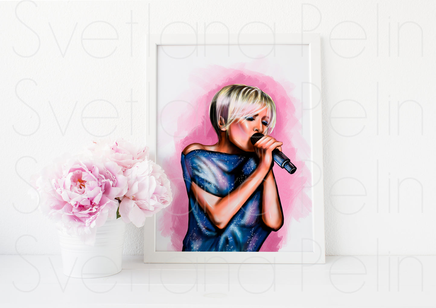 Patricia Kaas, ART PRINT Signed by Artist