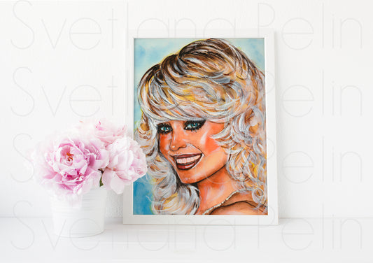 Farrah Fawcett, ART PRINT Signed by Artist