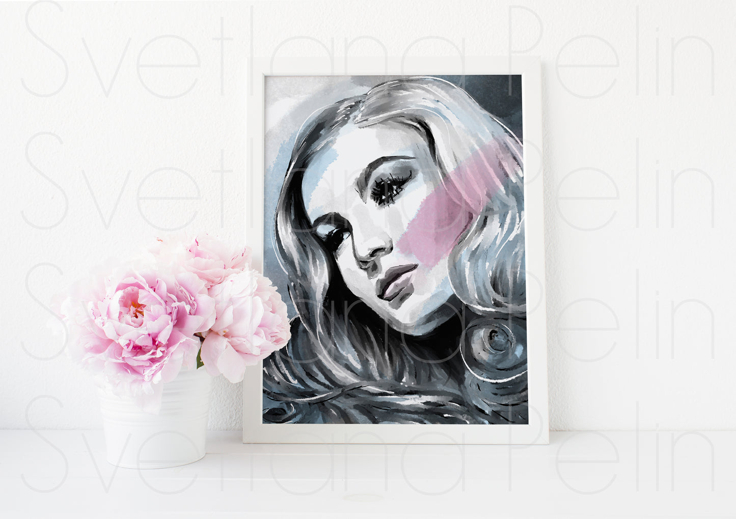 Veronica Lake, ART PRINT Signed by Artist