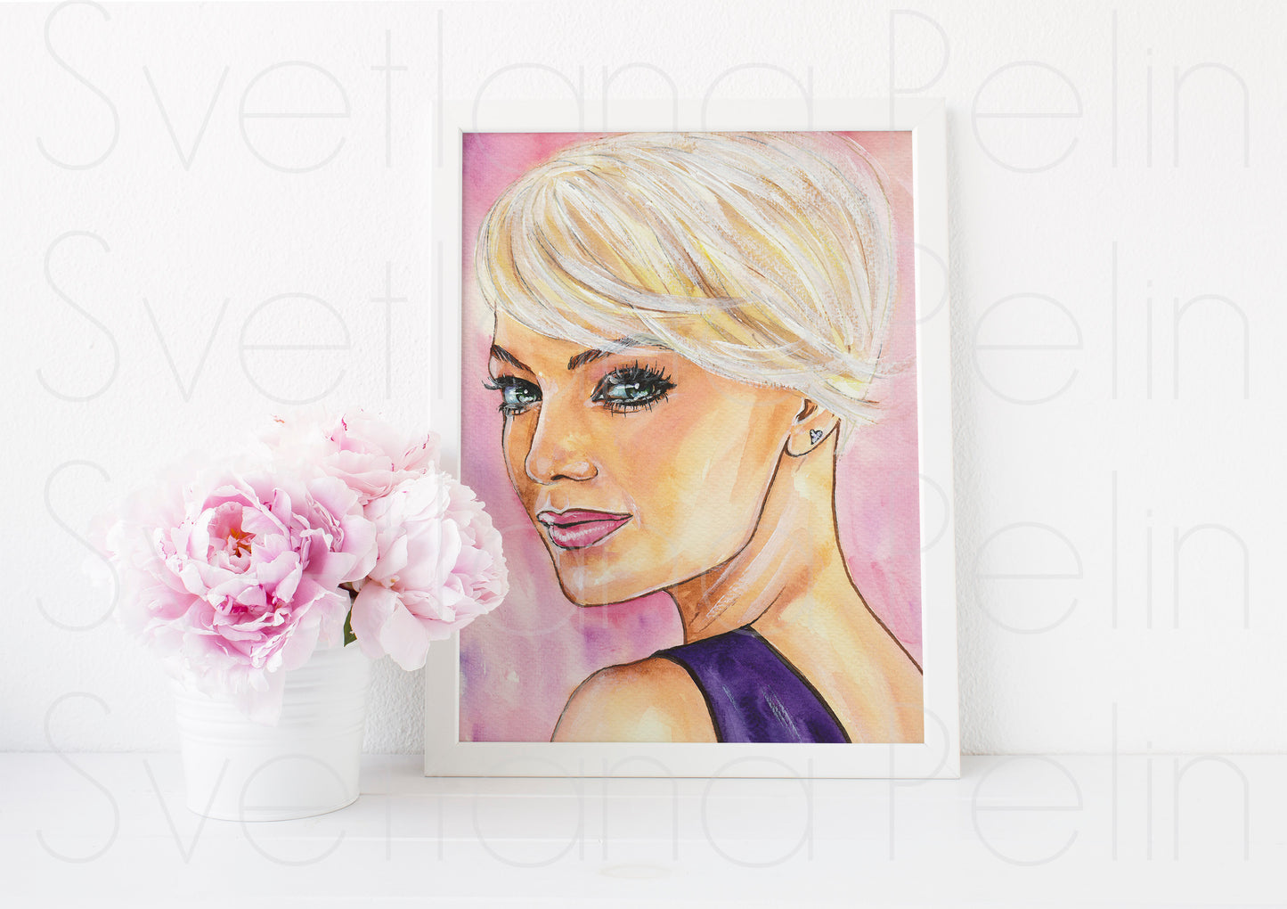Emma Stone, ART PRINT Signed by Artist