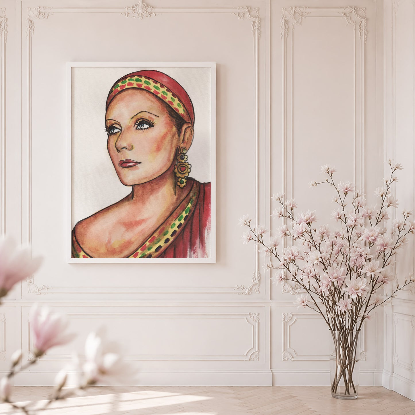 Greta Garbo. Museum Framed Print