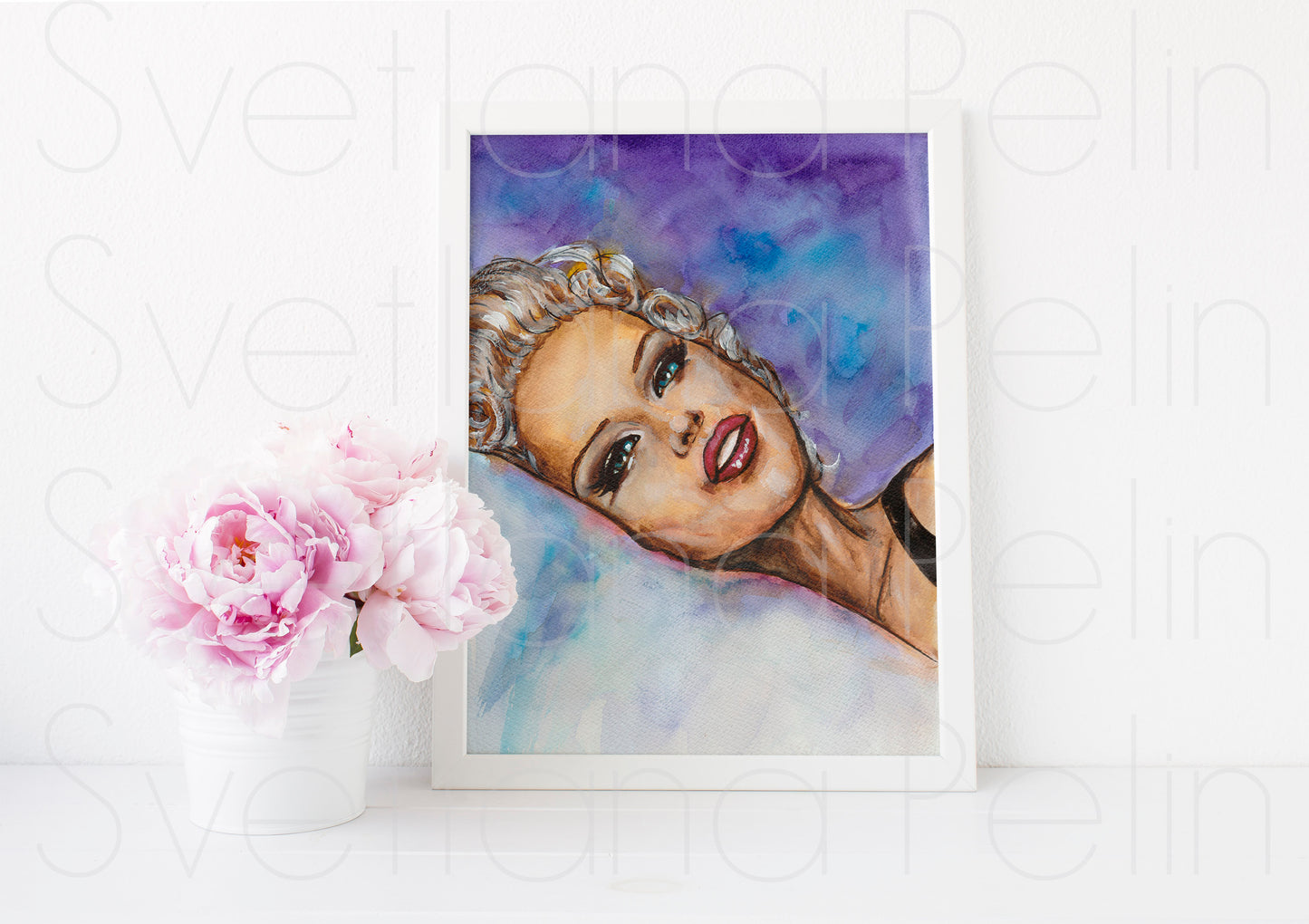 Eva Herzigová, ART PRINT Signed by Artist