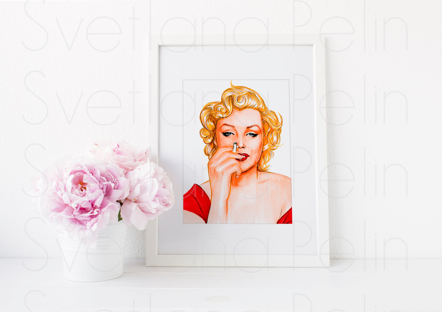 Marilyn Monroe, Niagara, ART PRINT Signed by Artist