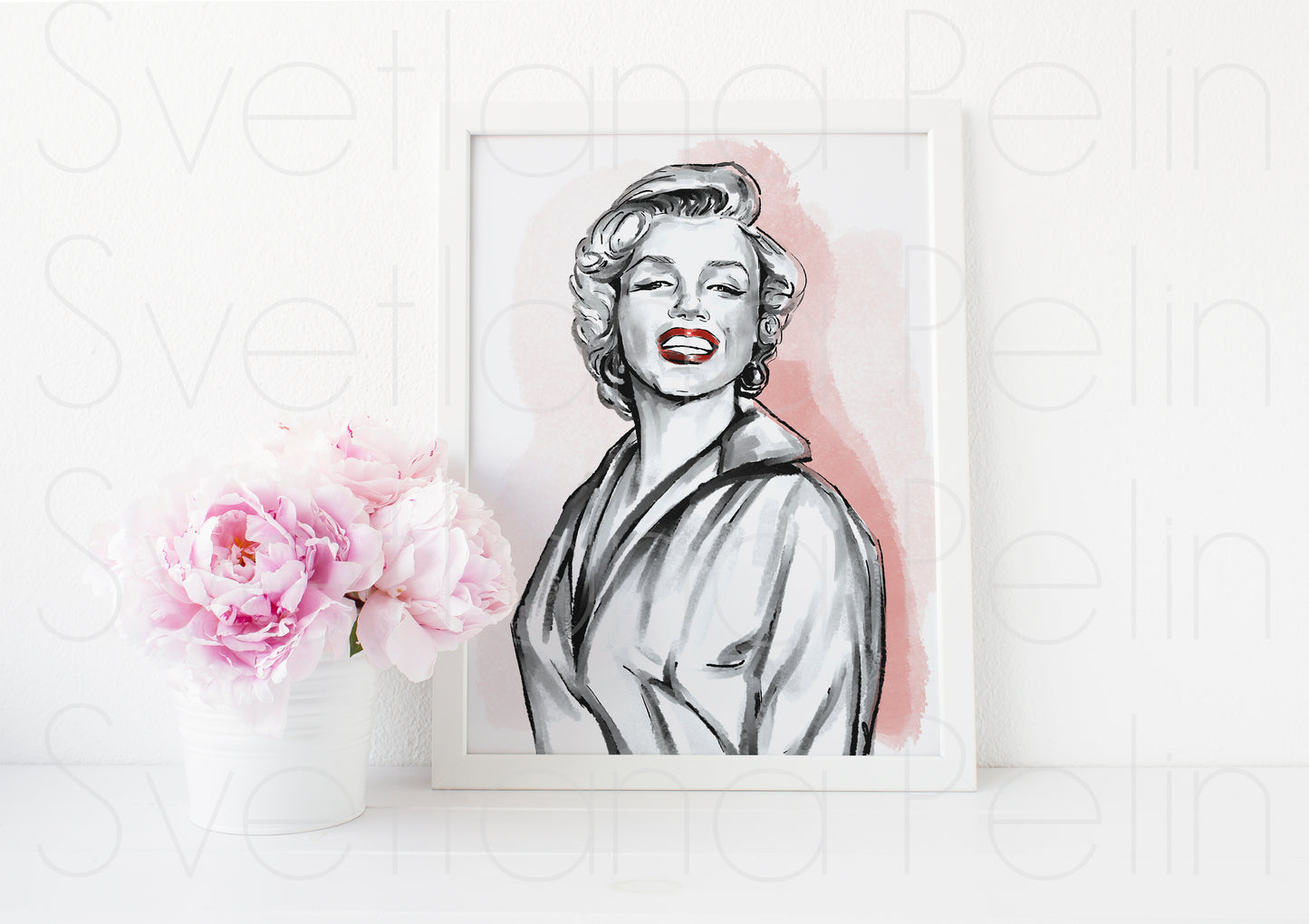 Marilyn Monroe, The Seven Year Itch, SYI, ART PRINT Signed by Artist