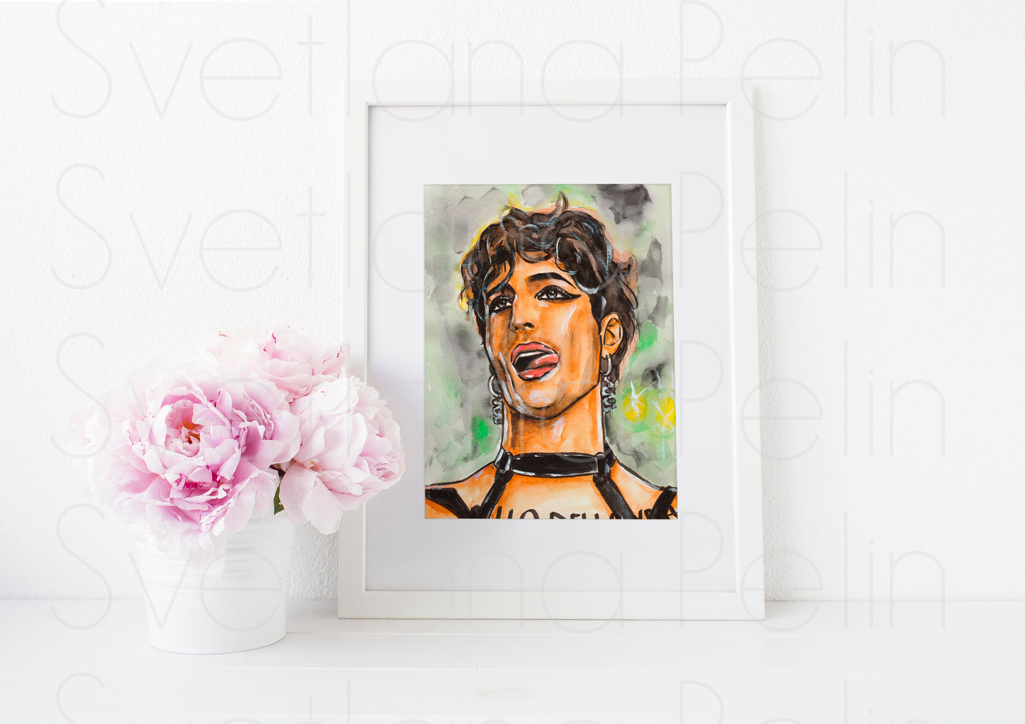 Damiano David, ART PRINT Signed by Artist