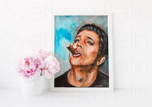 Mel Gibson, ART PRINT Signed by Artist