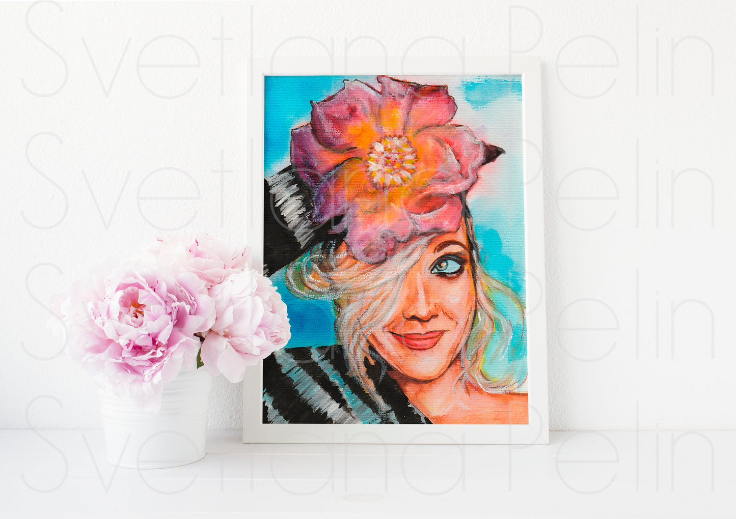 Drew Barrymore, ART PRINT Signed by Artist