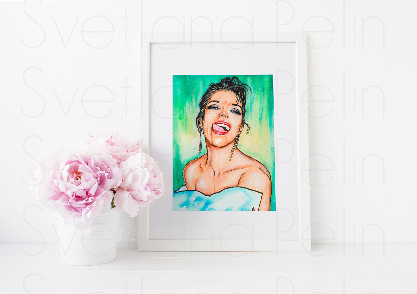 Milla Jovovich, ART PRINT Signed by Artist
