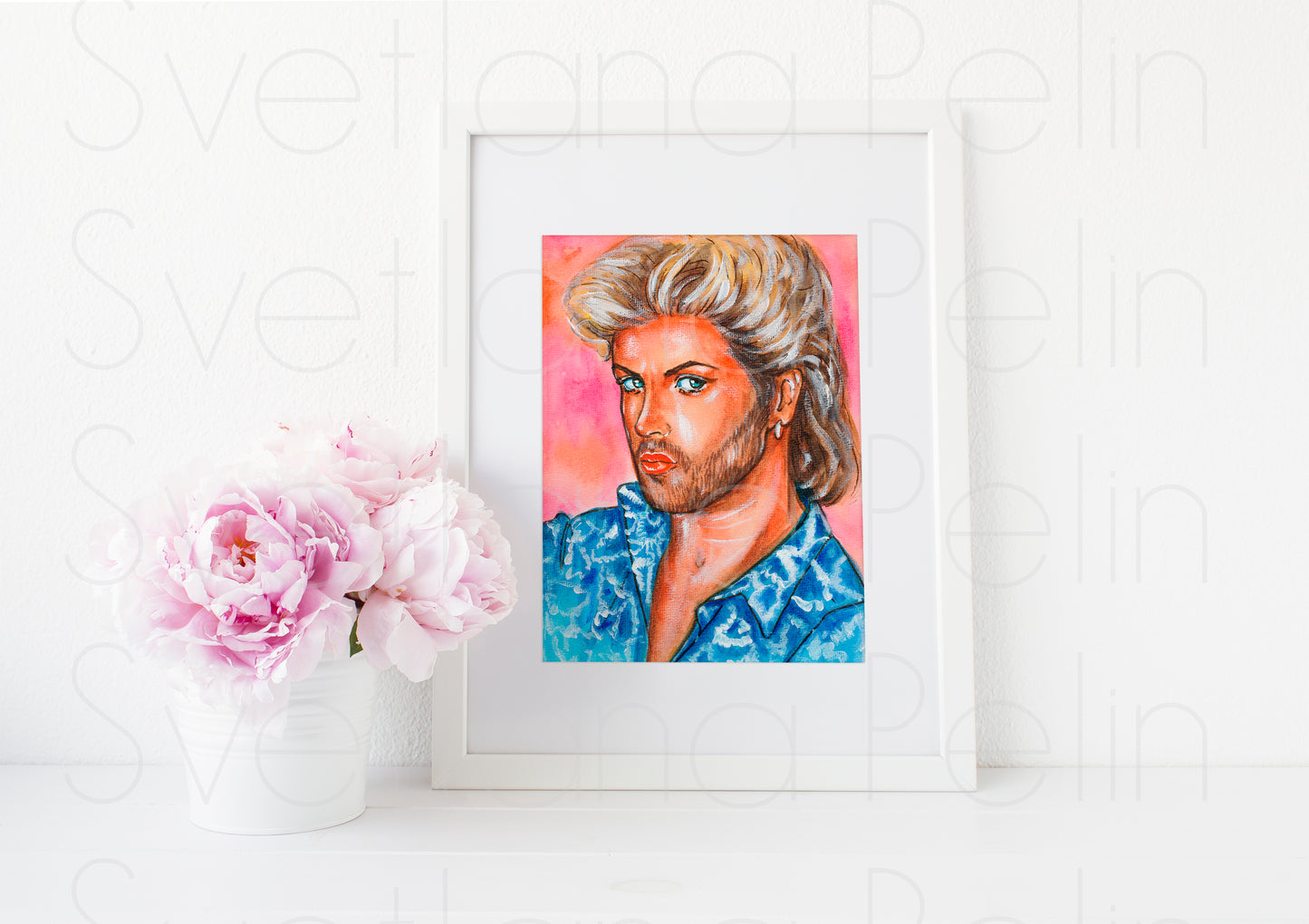 George, GM, ART PRINT Signed by Artist