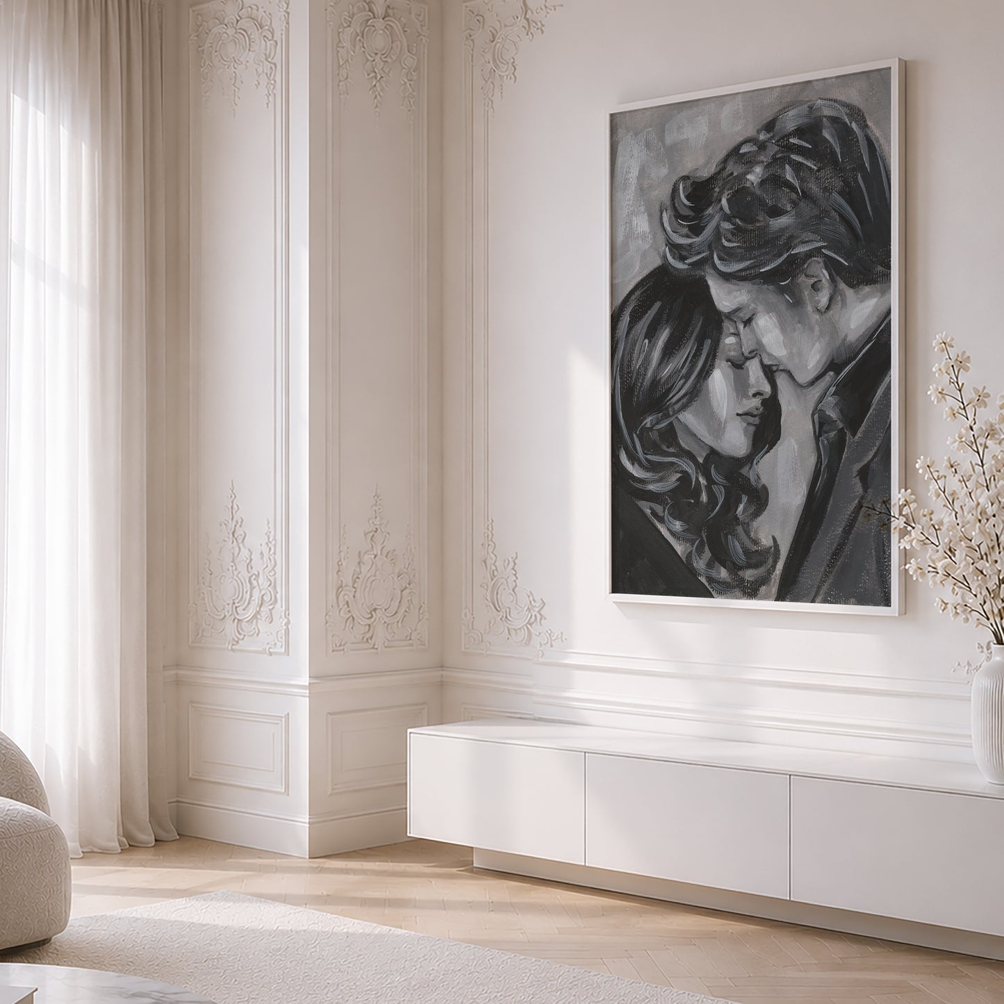 Robert Pattinson and Kristen Stewart in The Twilight Saga | Framed Fine Art Print