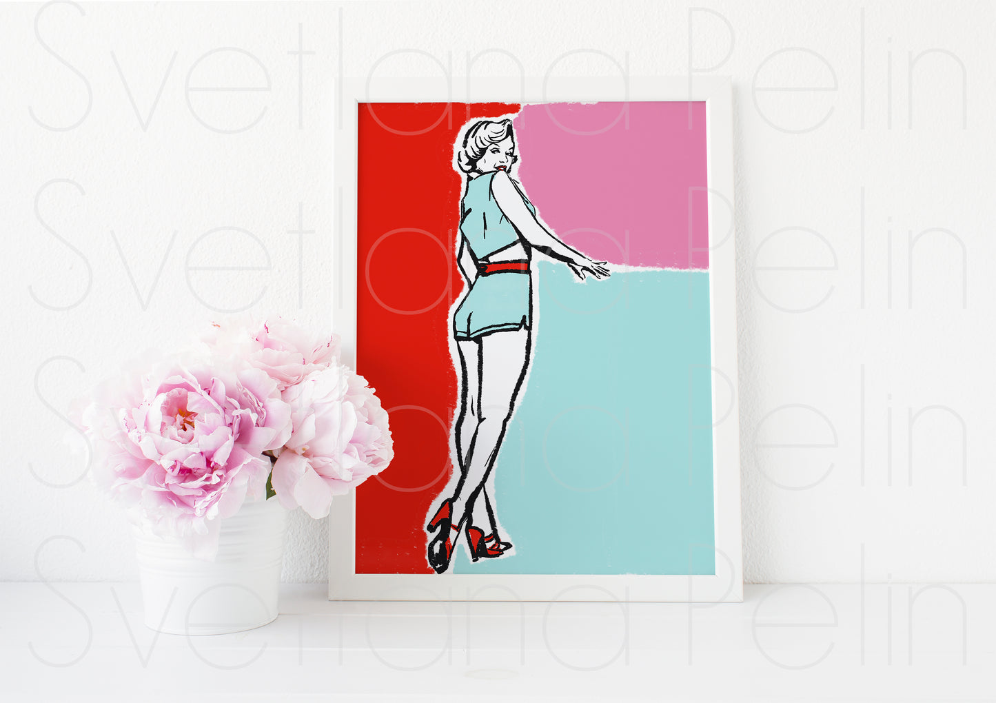 Marilyn Monroe, The Seven Year Itch, SYI, ART PRINT Signed by Artist